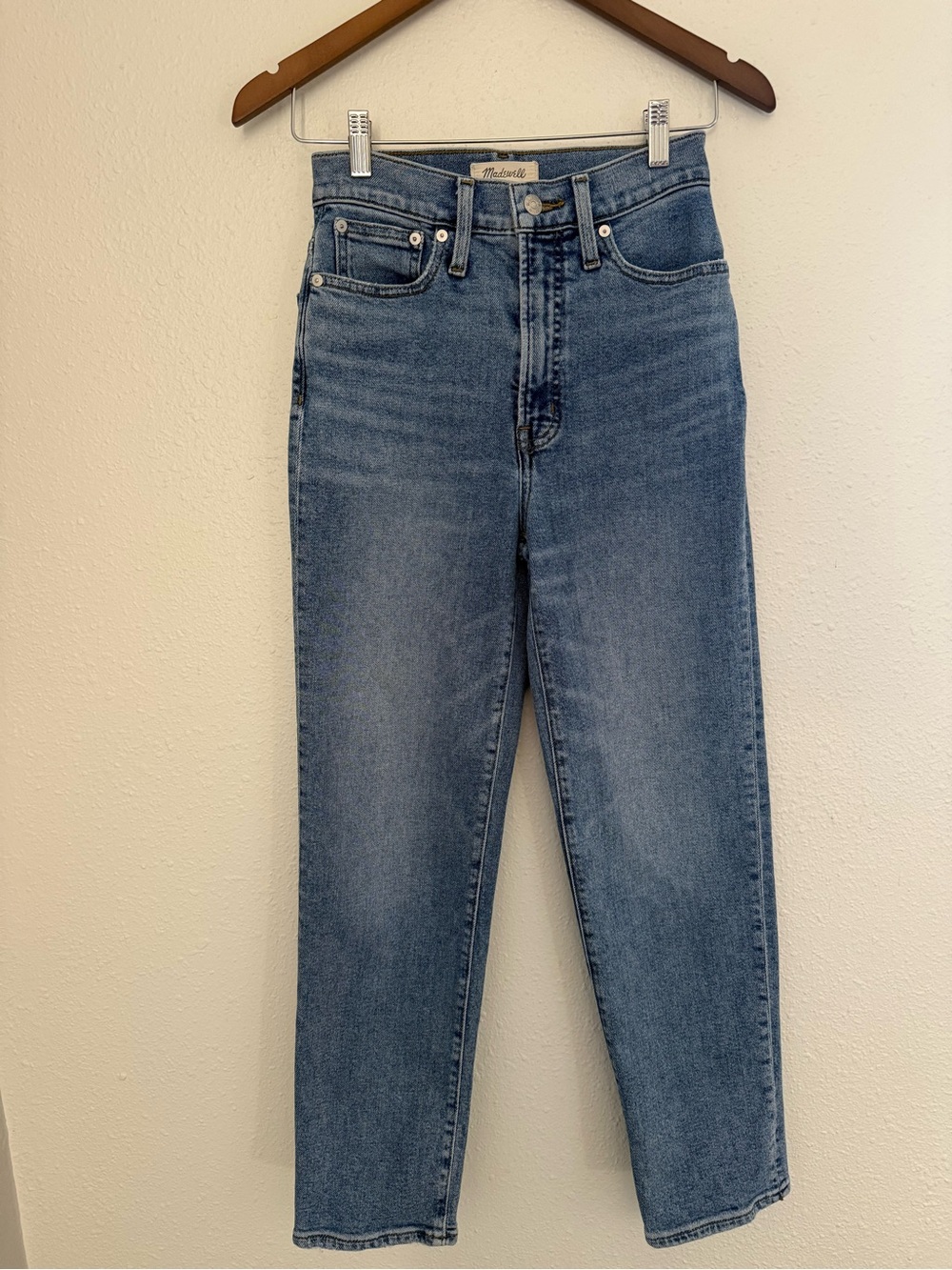 Madewell The Perfect Vintage Straight Crop Jeans Size 24 Medium Wash